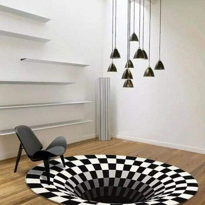 3D Vortex Illusion Rug