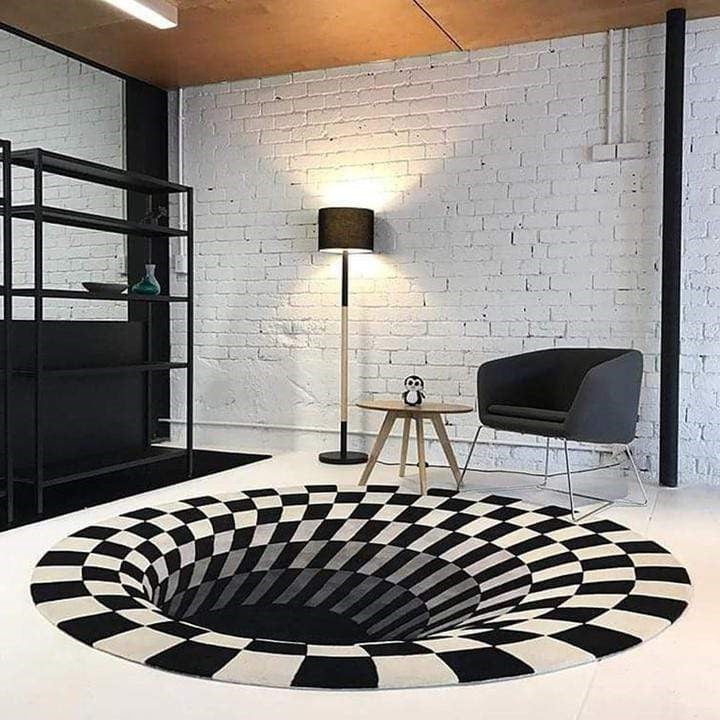 3D Vortex Illusion Rug