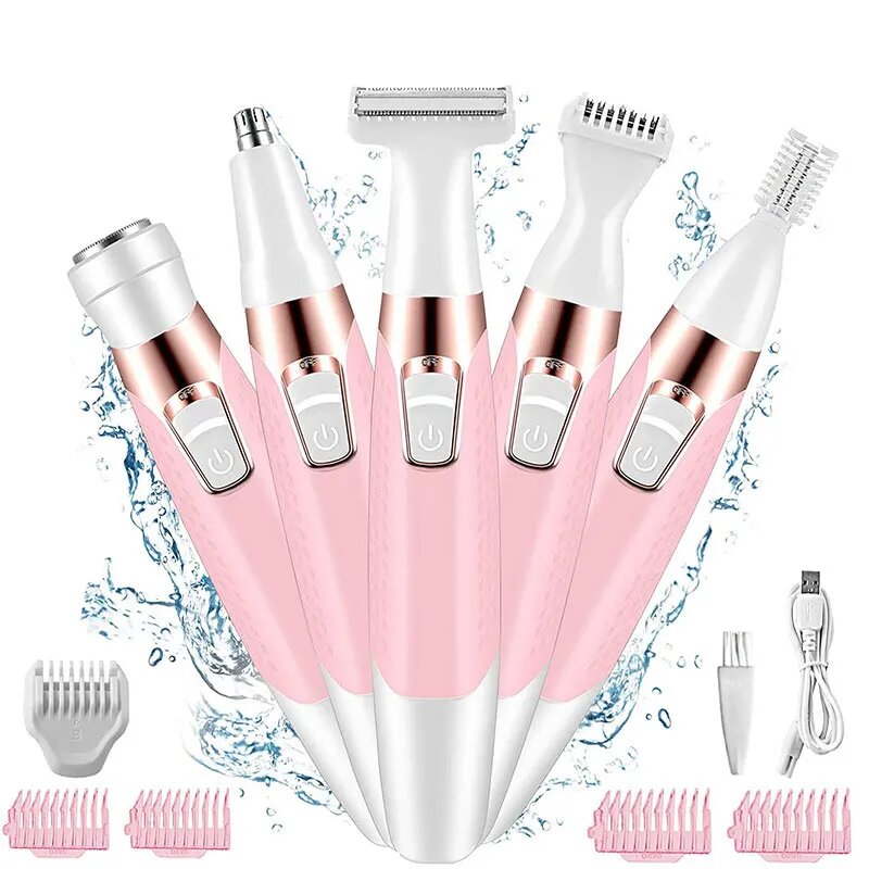 5-in-1 Women's Body Hair Remover – Smooth Skin, Head to Toe