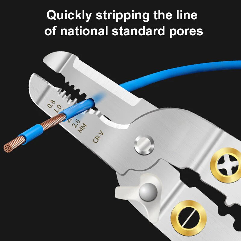 6-in-1 Multifunctional Wire Stripper and Crimping Pliers – Your Ultimate Electrical Tool