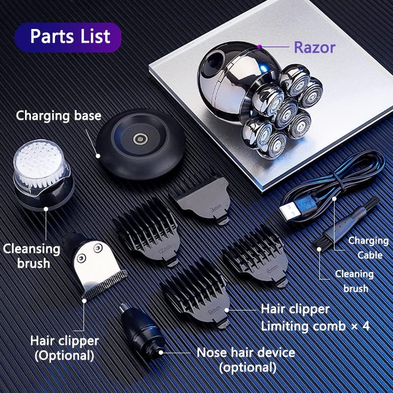 Wireless Electric Head Shaver