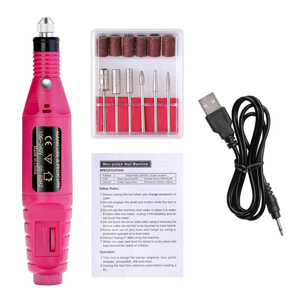 Portable Electric Nail Drill Machine – Achieve Salon-Quality Nails at Home