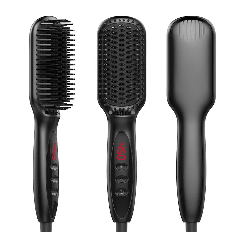 2-in-1 Hair and Beard Straightener Comb – Achieve Sleek Styles Effortlessly