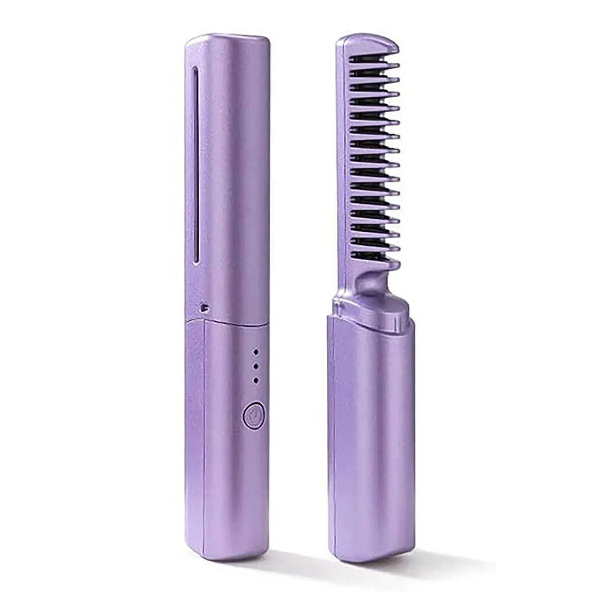 Mini Hair Brush Straightener – Compact Styling Tool for Smooth, Sleek Hair