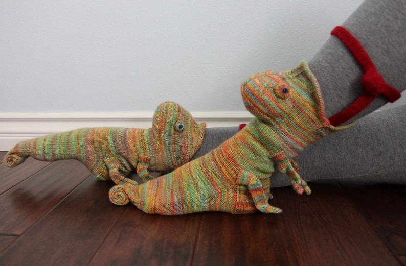 3D Knitted Crocodile Socks